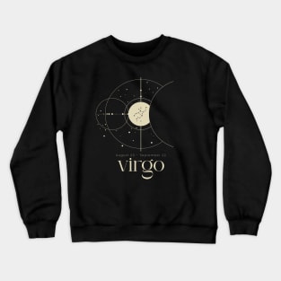 Aesthetic Virgo Zodiac Sign Minimalist Crewneck Sweatshirt